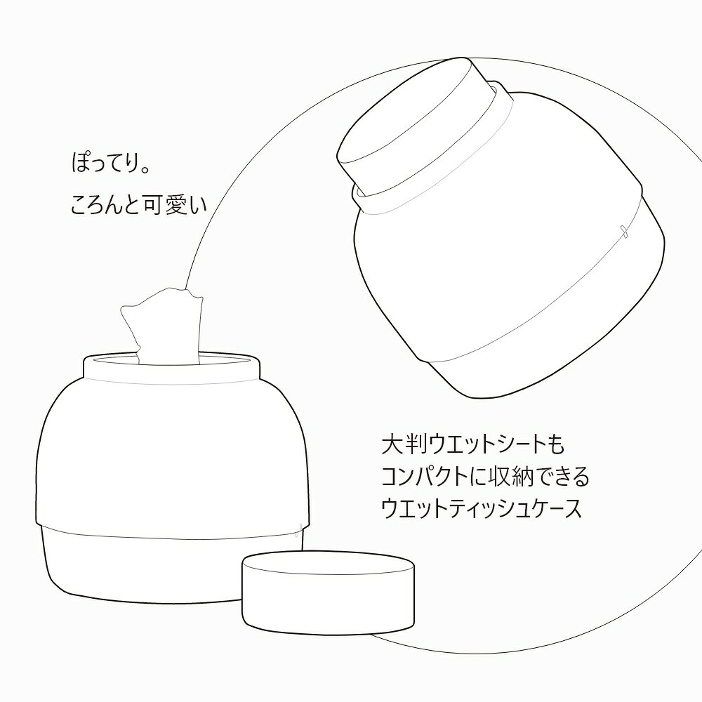 ideaco イデアコ 大判対応 ウェットティッシュケース Mochi Moco モチモコ シンプル オシャレ おしゃれ 見せる収納 リビング キッチン オフィス サスティナブル エシカル エコ活 インテリア 雑貨 SDGs 北欧 木目 ナチュラル フタ付き [3]