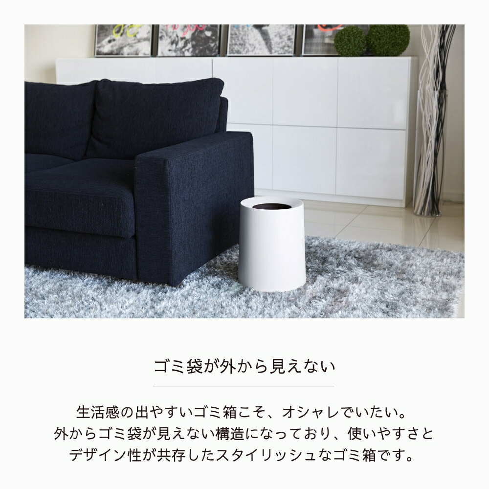 ideaco イデアコ ポリ袋が見えないゴミ箱...の紹介画像3