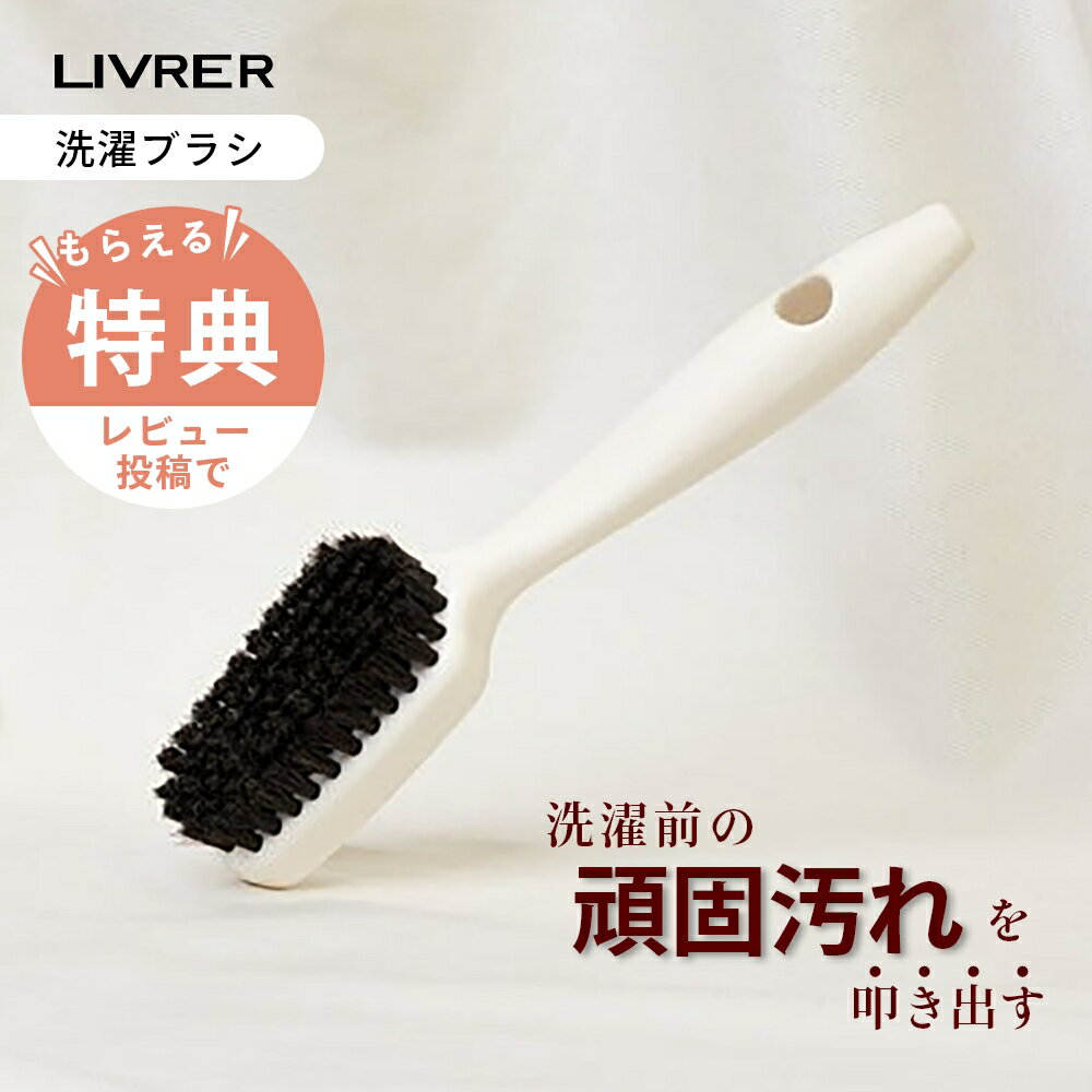 【レビュー特典】LIVRER リブレ 洗濯ブラザース 洗濯用ブラシ 汚れが落ちやすい馬毛 平野ブラシ 平野刷毛製作所 部分洗い 前洗い プレウォッシュ 洗濯前の...