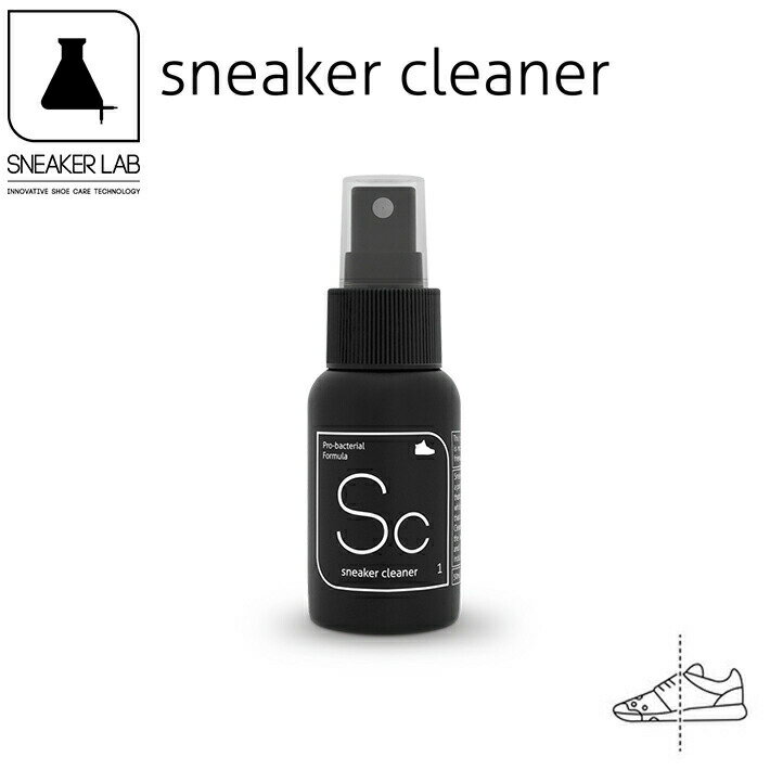 SNEAKER LAB SNEAKER CLEANER スニーカーラボ スニーカークリーナー SNEAKER LABは、2012年南アフリカで創設されたシューズケアブランドです。バイオテクノロジーを駆使した、人と環境にやさしいシューケア用品を、アフリカ、アメリカ、ヨーロッパ、アジアなど世界の主要地域、50カ国以上で販売しています。 スニーカークリーナーは天然由来成分と有益なバクテリアを原料に精製したウォーターベースのローションです。 ブランド SNEAKER LAB スニーカーラボ アイテム 洗う 素 材 バチルス発酵物、水分、香料 内 容 量 50ml 対象素材 スムースレザー、スエード、ヌバック、ラバー、キャンバス、ナイロンなどあらゆる素材に使用可能 生産国 南アフリカ ギ フ ト バレンタイン、父の日、新生活、入学、男性用ギフトなどにおすすめです。 対象素材・製品以外には使用出来ません。 スウェードやヌバックを洗浄する際にはブラッシング前に余分な水気を切って下さい。 全体をクリーニングする前に靴の小さなエリアでテストする事をお勧めします。スニーカークリーナーは天然由来成分と有益なバクテリアを原料に精製した、100％生物分解性の、無害で環境にも優しいクリーナーです。汚れた部分にスプレーで吹きかけ2〜3分待つ間にバクテリアが汚れに吸着し、分解・洗浄します。 その後水分を含ませたスニーカーブラシでしっかりブラッシングすることで汚れを掻き出すとともに、成分を浸透させて効果を持続させます。このスニーカークリーナーに採用したクリーニングテクノロジーは、スニーカーラボがバイオテクノロジーを駆使して独自開発したもので、南アフリカで特許を取得しています。 1.汚れた部分にスプレーします。 2.2〜3分待ちます。 3.ブラシを水に浸し、しっかりこすって汚れを落とします。 4.タオルや布で拭き取って下さい。 ※汚れがひどいときは1〜4の工程を数回繰り返します。 5.風通しのいい場所で乾かして下さい。 【 SNEAKER LAB スニーカーラボ 】 SNEAKER LABは、2012年南アフリカで創設されたシューズケアブランドです。バイオテクノロジーを駆使した、人と環境にやさしいシューケア用品を、アフリカ、アメリカ、ヨーロッパ、アジアなど世界の主要地域、50カ国以上で販売しています。