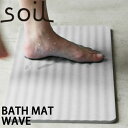 soil ソイル バスマット ウェーブ(wave)珪藻土 速乾 薄型パルプ入りタイプ イスルギ 吸水 吸湿 トリックハンター スマステ Nスタ【楽ギフ_包装】 ...