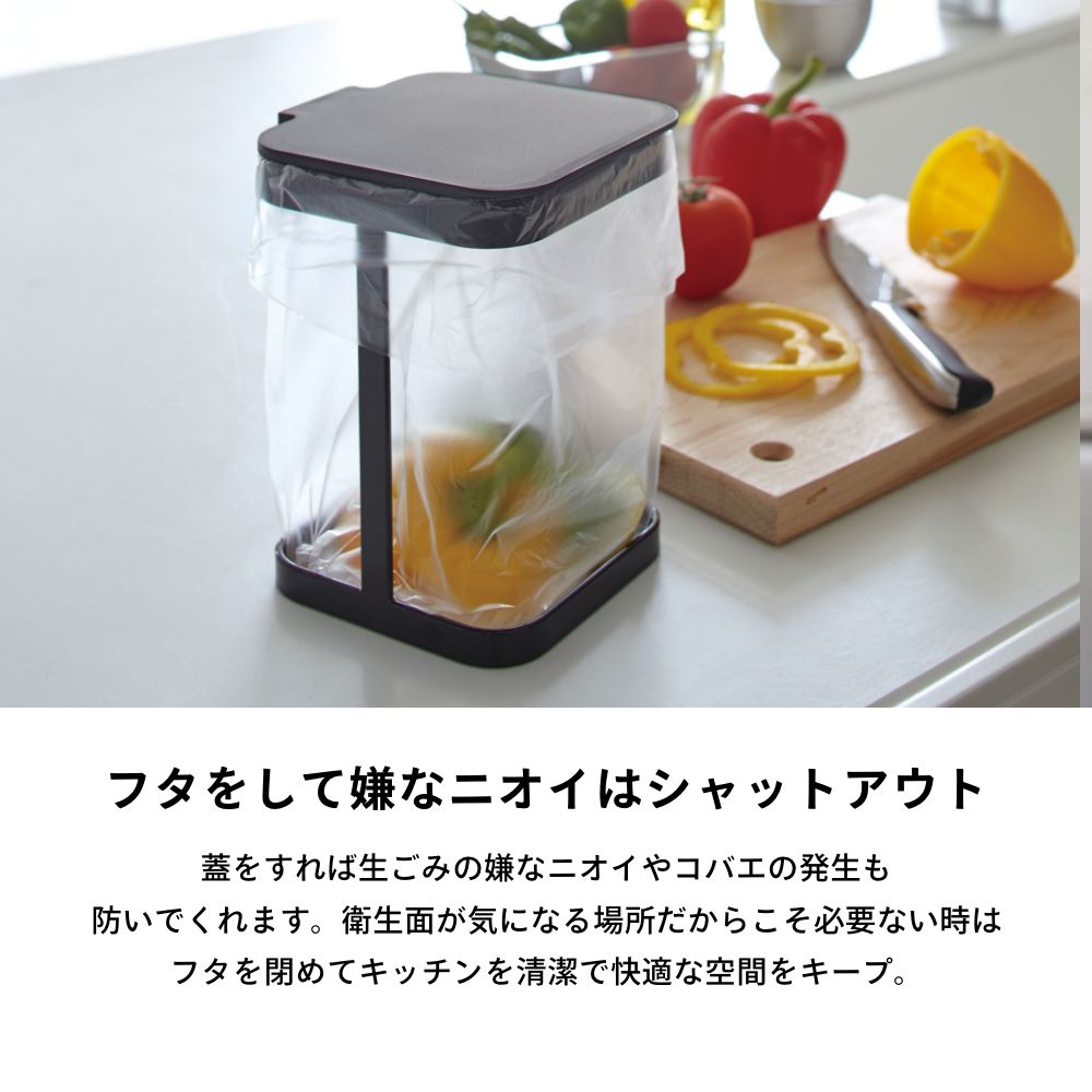 山崎実業 【 蓋付きポリ袋エコホルダー タワー...の紹介画像3