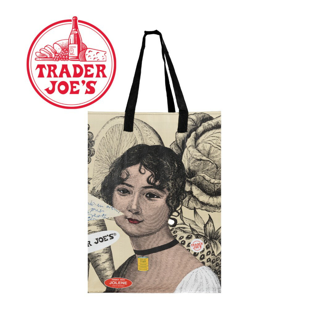 トレーダー・ジョーズ エコバッグ メンズ TRADER JOE'S トレーダージョーズ エコ バッグ JONI 自然素材 マチ広 大容量 レジカゴ レジ袋 トレジョ 高級スーパー オリジナル バック 海外セレブ サスティナブル リサイクル RECYCLE 買い物 旅行 パーティー 休日