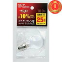 【楽天ランキング1位獲得】エルパ (ELPA) ミニクリプトン球 電球 照明 E17 100V 22W ホワイト GKP-L22H(W)