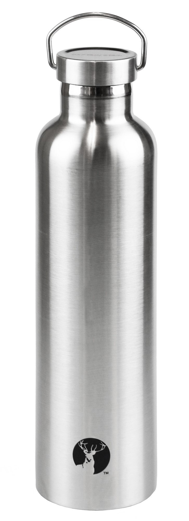 キャプテンスタッグ(CAPTAIN STAG) スポーツボトル 水筒 直飲み ダブルステンレスボトル 真空断熱 HDボトル 1000ml シルバー UE-3371 外径84×高さ310mm