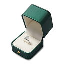 Oirlv 指輪ケース リングケース レザー 1個用 持ち運び ミニ プロポーズ 結婚記念日 婚約指輪などに適当 ギフトケース H06801 (グリーン)