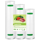 Gokilife 真空パック 袋 20×600cm 25×600cm 28×600cm 3本セット 真空パック機専用袋 しんくうぱっく袋 真空 パック機 ロール フード専用パックロール セーバー 真空 パック機替えロール フードシーラー ロール 業務用 Vacuum Sealer Sous Vide Bags 真空保存