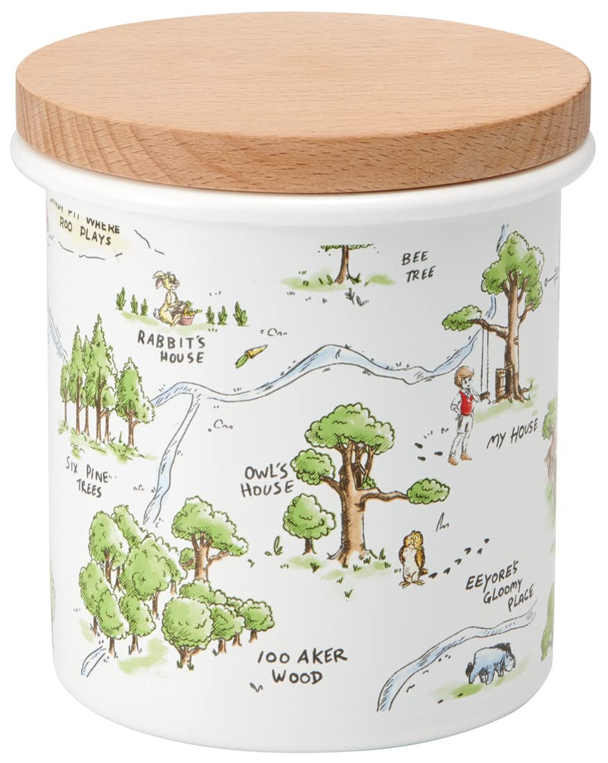 スケーター ホーロー キャニスター 木蓋 750ml ディズニー くまのプーさん ENC8-A