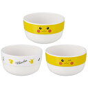 スケーター(Skater) 小鉢 メラミン ボウル 3個セット ポケットモンスター ピカチュウ フェイス 270ml MSM4-A