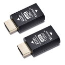 EVanlak 第3世代 HDMI Edid エミュレーター パススルー ドングル 排除エミュレーター アダプター Mac Thunderbolt to HDM...
