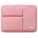 Lacdo 360°保護ラップトップスリーブケース 対応機種 13インチ 新しい MacBook Air M3 A3113 M2 A2681 M1 A2337 2024-2018|13 インチ 新しい MacBook Pro M2/M1 A2338 A2251 A2289|13インチ iPad Pro M4 / iPad Air M2 コンピューターバッグ、桃