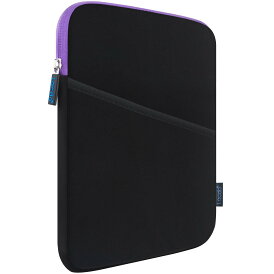 iPad Mini 7スリーブ、iPad Mini ケースバッグ、Lacdo iPad の小型 7,6,5,4,3,2/Samsung ギャラクシー タブ A7 Lite 8.7「 のための耐震性のタブレットの袖の箱/タブ A 8.0」 保護 iPad の小型袖のタブレット袋、ブラック/紫の