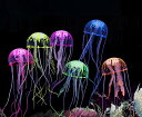 siawadeky 人工クラゲ 蛍光 6点セット 混色 かわいい 水槽オーナメント 浮遊装飾 アクアリウム インテリア 水族館飾り クラゲ装飾 情景小物 シリコン製 水槽飾り カラークラゲ 水族館装飾用 アクセサリー 癒し水景