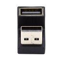NFHK 10Gbps USB3.0オス-メス延長電源データビデオアダプター 360度上向き 反対U字型バックアングル。