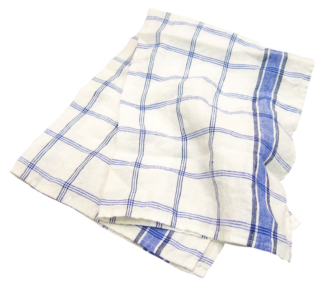 南海通商 Linne キッチンタオル チェック WH/BL 0118-044