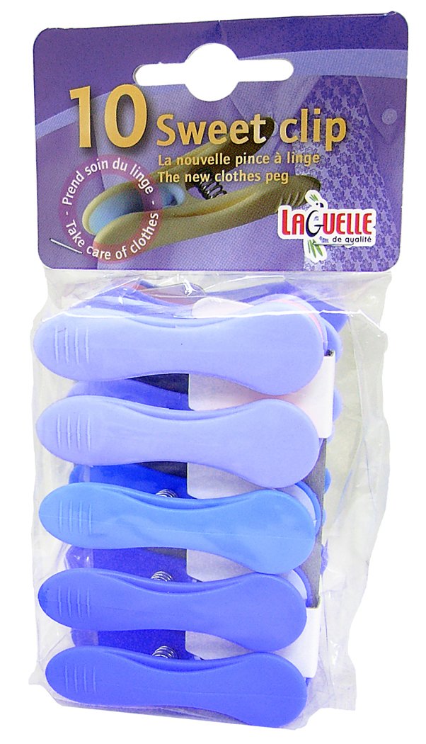 南海通商 Laguelle スウィートクリップ 10pcsセット ブルー 0101-025 サイズ:約6.8×2.8×2cm