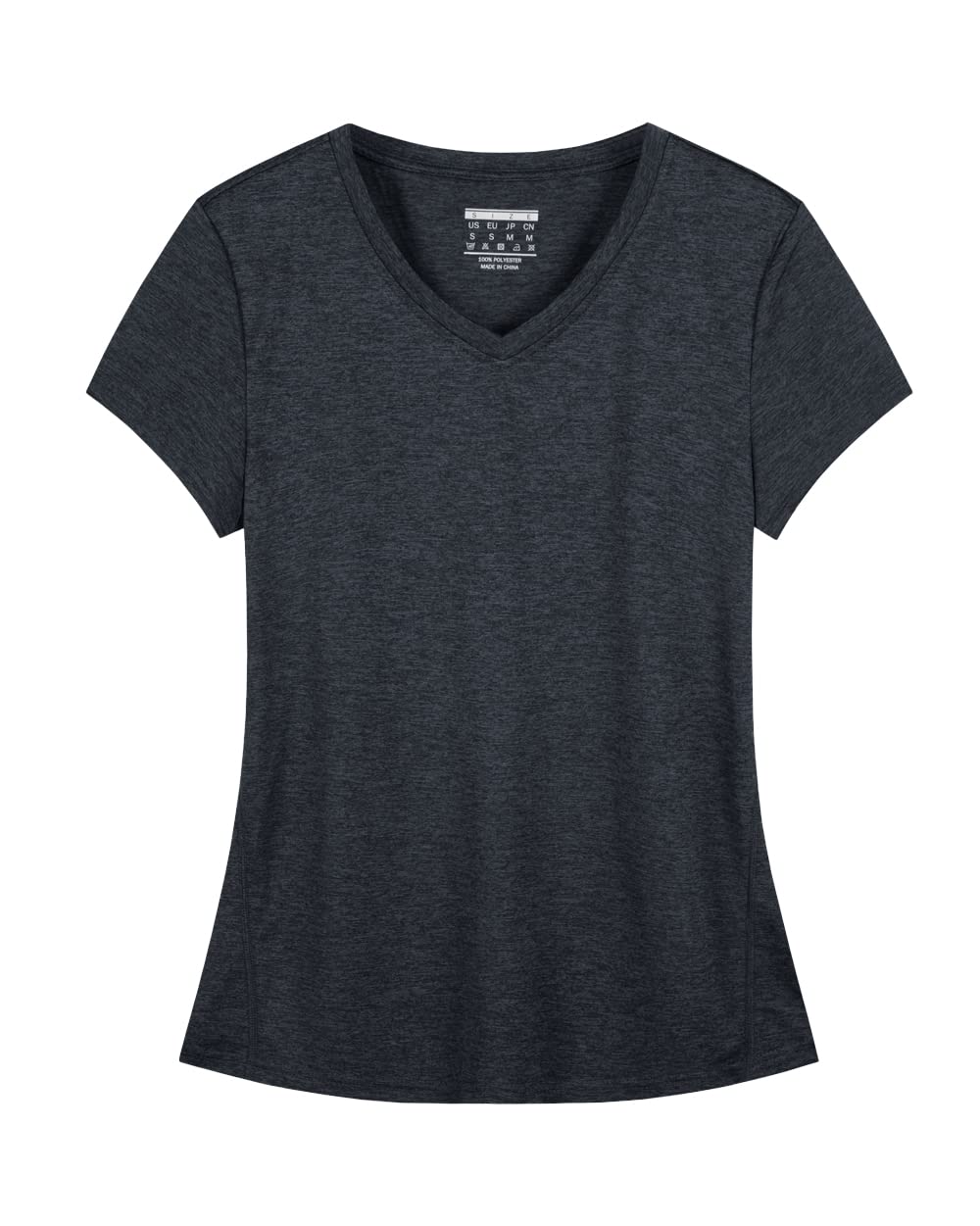 [KEFITEVD] tシャツ レディース 半袖 ゆったり 吸汗速乾 ストレッチ アクティブTシャツ ジョギング 伸縮性 肌着 通気 スボーツウェア ブラック L