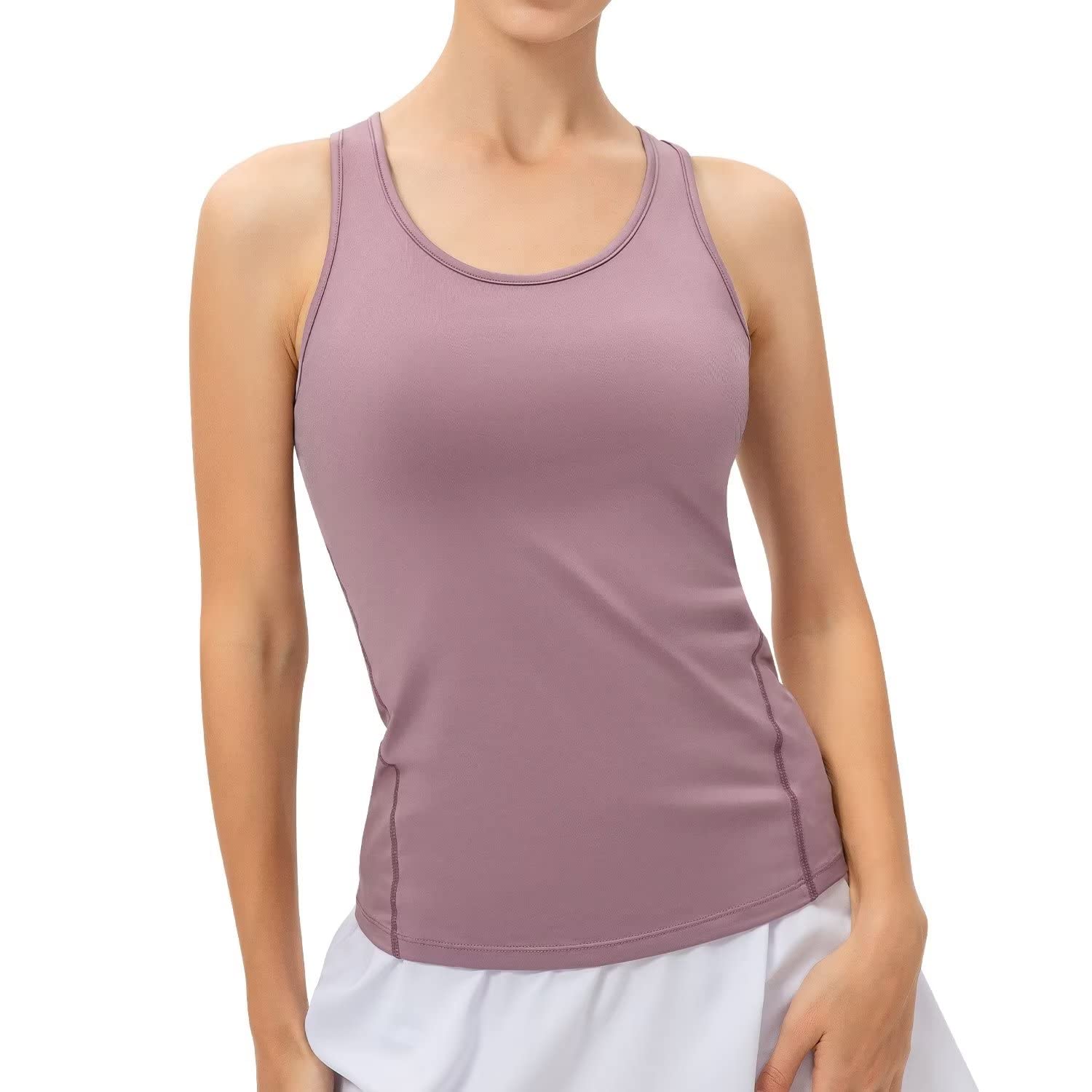 [Sillictor] スポーツインナー タンクトップ レディース ノースリーブ コンプレッション インナーシャツ キャミソール パワーストレッチ アンダーウェア [UVカット・冷感速乾] 2002dpk-M