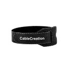 ケーブル結束バンド,CableCreation (50本入り) ケーブルタイ 再利用可能なケーブルバンド 収納バンド ストラップ コード配線収納 ナイノンで調節可のケーブル管理バンド 6インチ/ブラック