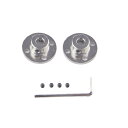 CHACNS モーターガイドシャフトカプラーコネクター 外径16mm 内径10mm フランジシャフトカップリング ネジ付 2個セット