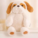 犬抱擁ぬいぐるみ枕家の装飾犬のぬいぐるみ犬のぬいぐるみぬいぐるみ犬の枕バレンタイン、クリスマス、誕生日のギフト (55cm, ホワイト)