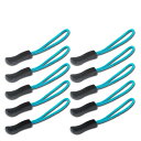 DYZD ジッパータブ ファスナー 交換用 ジッパープル 引き手 10個セット (10個入り, ブルー)