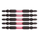 ベッセル(VESSEL) 40V対応 両頭ビット サキスボ スリム トーション +2×φ4.5×82mm 5本 SDT5P2082