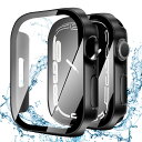 【2024改良ケース】YUGYUG 対応 アップルウォッチ10 カバー 42mm Apple Watch 10 カバー 42mm PC素材 IP68 防水ケース 3D直角エッジデザイン アップルウォッチ ケース ガラスフィルム 一体型 日本旭硝子材 二重構造 Apple Watch ケース 全面保護 強化ガラス キズ防止(42(2)