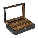 Baskiss 12本時計ケース 木製 高級 腕時計収納ボックス コレクションケース ウォッチボックス 時計ディスプレイ
