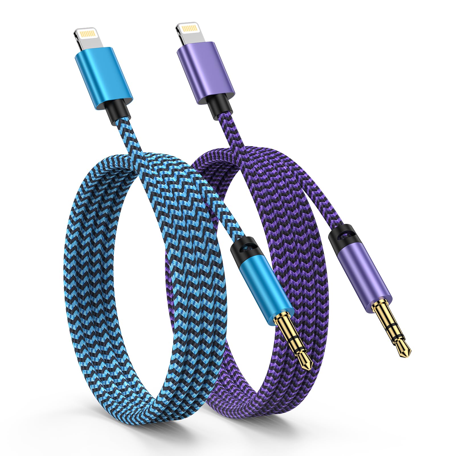 Ocbuo ライトニング Lightning to 3.5mm 変換ケーブル MFi認証 オーディオケーブル AUX コード アイフォン ヘッドホン/iPod/iPhone/iPad/ホームステレオ/カーステレオ/スピーカー など対応 100cm