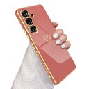 QLTYPRI Samsung Galaxy A54 5G ケース SC-53D/SCG21 ケース かわいい メッキラブハートソフト TPU カバー 女性 人気 軽量 スマホケース レンズ保護 落下防止 カバー ワイヤレス充電対応 携帯電話ケースギャラクシーA54用カバー - レッド
