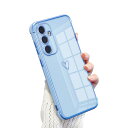 QLTYPRI Galaxy A55 5Gケース SC-53E/ SCG27 TPU カバー ハート模様 おしゃれ 韓国 可愛い 女性 人気 薄型 軽量 耐衝撃 スマホケース レンズ保護 落下防止 ワイヤレス充電対応 ストラップホール付き ギャラクシーA55 ケース - グレーブルー #2