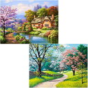 5Dダイヤモンドアート キット ダイアモンドビーズ絵画キット DIY・手作り絵画手芸キット 5D モザイクアート ハンドメイド かわいい 芸術品 装飾 ダイヤモ...