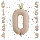 mefeny 誕生日バルーン 風船 バルーン 誕生日 数字 王冠付き バスディーバルーン 40インチ 大きい アルミ ストロー付き 装飾 結婚式 記念日 卒業 パーティー (0)