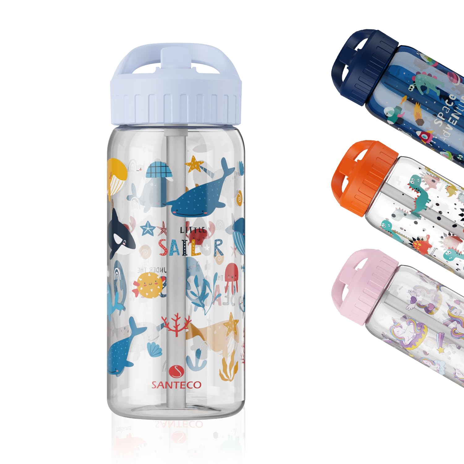 SANTECO Ҷ  ȥդܥȥ 500ML ľ դ ȥ饤Ǻ   waterbottle ...