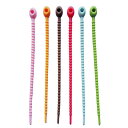 LIOOBO 30本 カラー結束バンド シリコンバンド ケーブル結束バンド ケーブルバンド 配線収納(ランダムカラー)