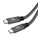 USB4 ケーブル 2m thunderbolt 4 対応 Type C ケーブル LpoieJun【40Gbps高速転送/ PD240W(48V/5A)急速充電/8K@60Hz映像出力/ PD3.1/QC4.0対応】Thunderbolt 3とUSB-Cと下位互換 スマートフォン/タブレット/ゲーム機/ノートパソコンのタイプc機種に対応 (2m)