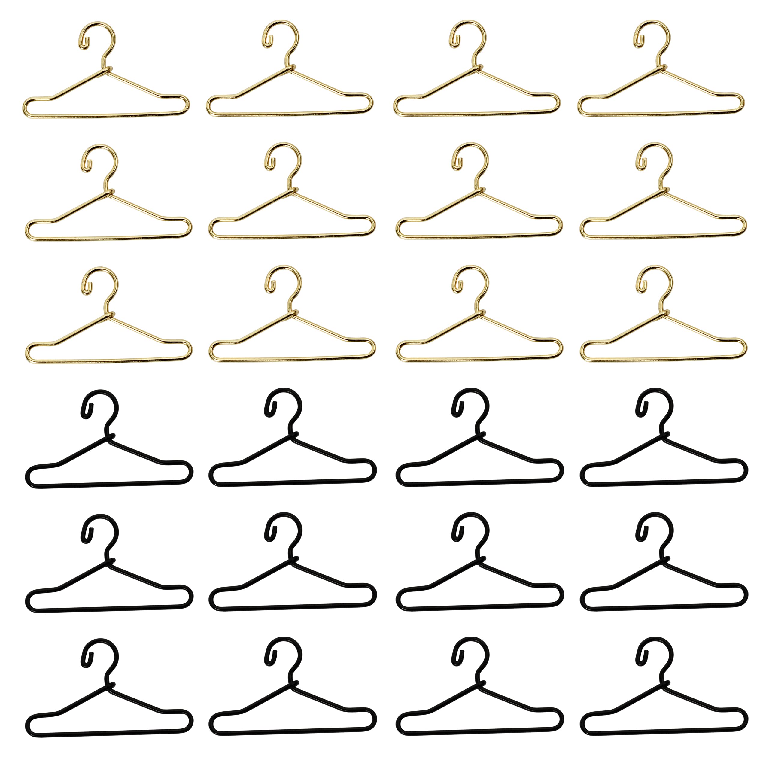 ドール人形 ぬい服 収納 ハンガー 24個 4cm 人形用 ハンガーラック 衣類ラック かわいい ドールハウス装飾用のドール家具アクセサリー 着せ替え モデル DIY 小物 雑貨 おもちゃ 部屋 ドール用 ドールハウス 装飾用 かわいい