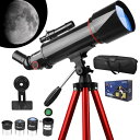 天体望遠鏡 子供 初心者 天体望遠鏡セット 高倍率 400倍 口径70mm 焦点距離400mm 月のクレーターが見える アイピース6 / 10/ 25mm スマ...