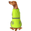 Candofly 安全のための反射犬ベスト - 高視認性蛍光ペットベスト軽量ジャケット犬服反射犬ハーネス夜の散歩狩猟キャンプ用 (緑, XL)