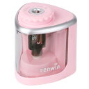 Tenwin 電動鉛筆削り コンパクト 人気シャープナー ミニタイプ 手動 両用 鉛筆削りコードレス 6-8mm鉛筆適用 乾電池 太軸 単三電池 2A電源供給 ...
