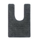 トイレマットラグジュアリー トイレマット 洗える 敷物 吸水速乾 ふかふか 滑り止め ロング トイレマットジャンボ カーペット アイボリー マイクロファイバー ベージュ 無地 インテリア 丸洗い (グレー, 90*60cm)