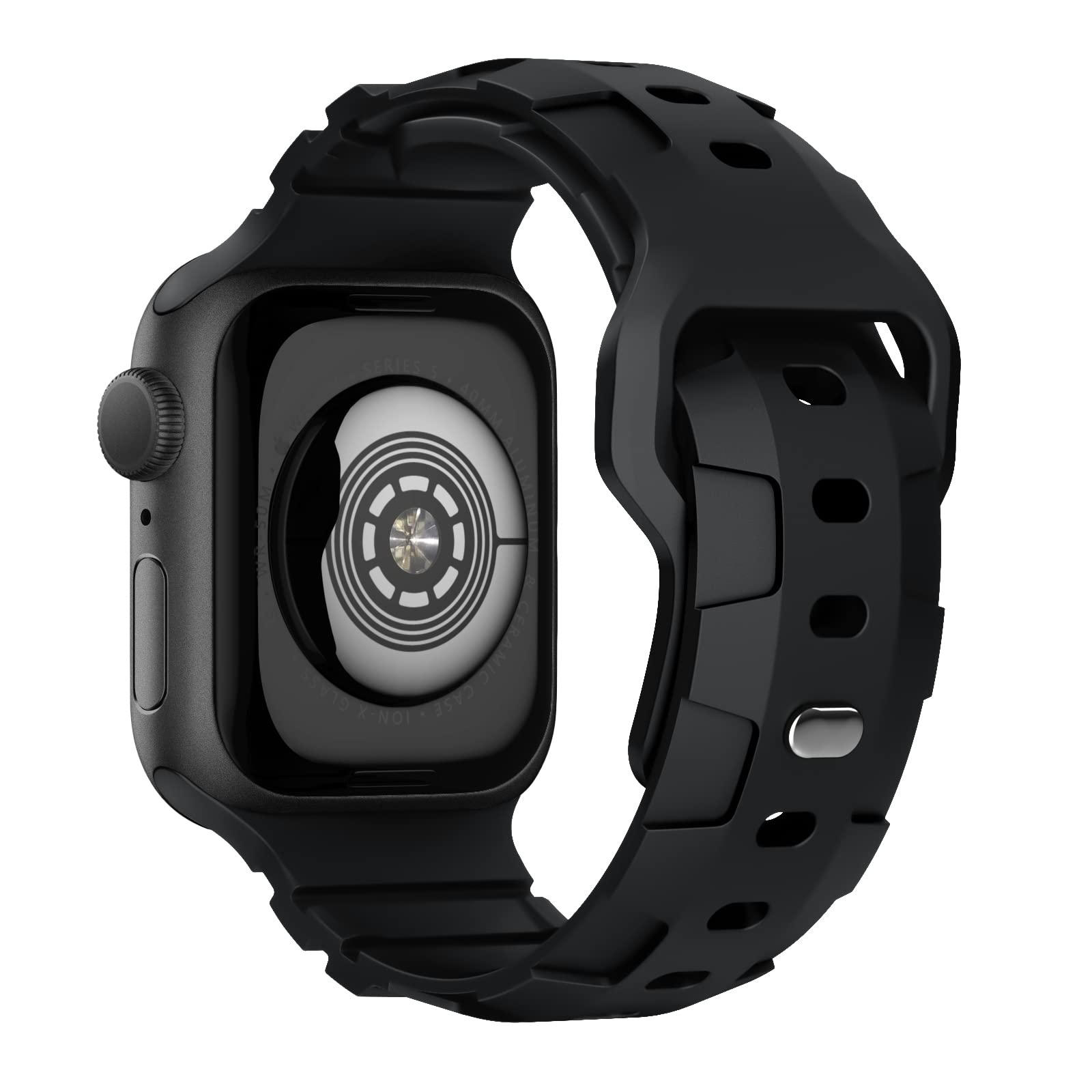 コンパチブル Apple watch バンド 49mm 45mm 44mm 42mm 交換用 シリコンバンド アップルウォッチベルト スポーツバンド 長さ調整可能 シリコン製 柔らかい 通気 防汗 iWatch Series Ultra/8/7/se/6/5/4/3/2/1に対応 ブラック