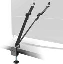 WORLDLIFT テレビ 転倒防止ベルト VESA取付 85インチまで 耐震ベルト テレビ 家具転倒防止 地震対策 震度7対応 穴開け不要 (ブラック)