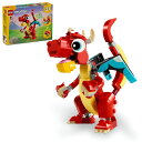レゴ(LEGO) クリエイター エキスパート 赤いドラゴン おもちゃ 玩具 プレゼント 誕生日 ブロック 知育 クリスマス 男の子 女の子 子供 6歳 7歳 8...