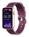 SHANG WING スマートウォッチ レディース iphone対応 アンドロイド対応 リストバンド型 腕時計 1.47インチ大画面 フルタッチ Smart W...