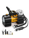 AstroAI エアコンプレッサー 空気入れ 自動車用 150PSI DC12V シガーソケット接続式 高輝度LEDライト 自動停止 ポータブルで万能 空気入れ...