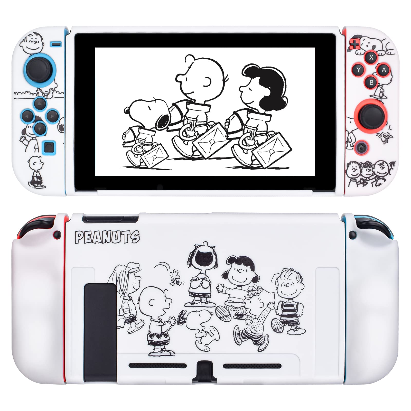 Dlseego Switch カバー スイッチ ケース Switchケース かわいい スイッチ カバー スイッチ保護カバー 分体式カバー 耐衝撃 人気 着脱簡単 キズ防止 可愛い 汚れ防止 手触り良い TPU製 おしゃれ カバー