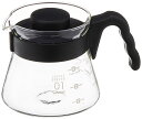 HARIO(ハリオ) V60コーヒーサーバー 電子レンジ/食洗機対応 450ml ブラック 日本製 VCS-01B