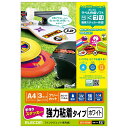 エレコム 手作りステッカー 強力粘着タイプ A4サイズ 3枚入り ホワイト EDT-STSW